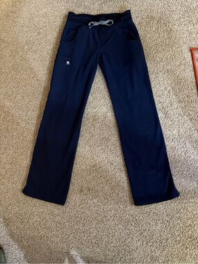 FIGS Navy Blue Scrub Pants XXS Threads for Threads Stretch Medical Uniform